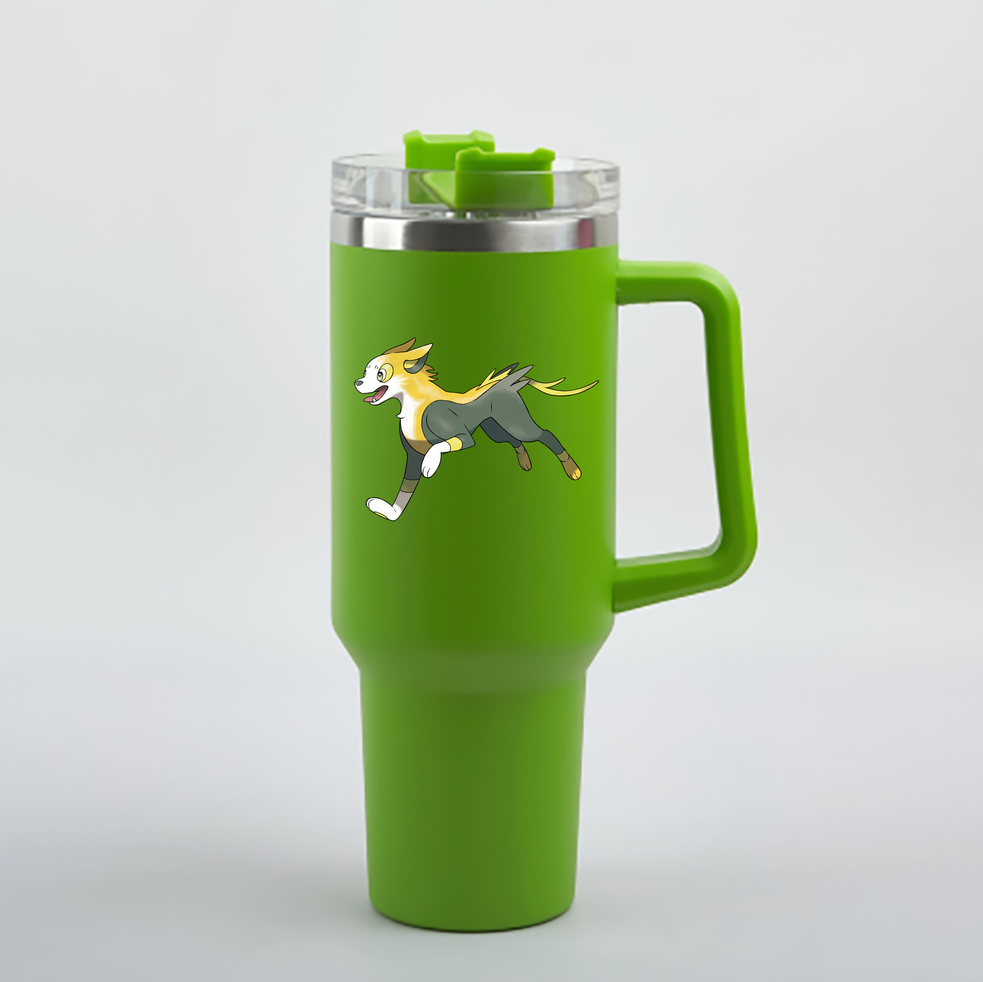 （画像用） ポケットモンスター Pokémon 1200mL車用タンブラー - クリスタルステッカー（プラスチックストロー付き）
